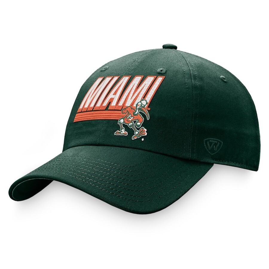 

Бейсболка Top of the World Miami Hurricanes, зеленый