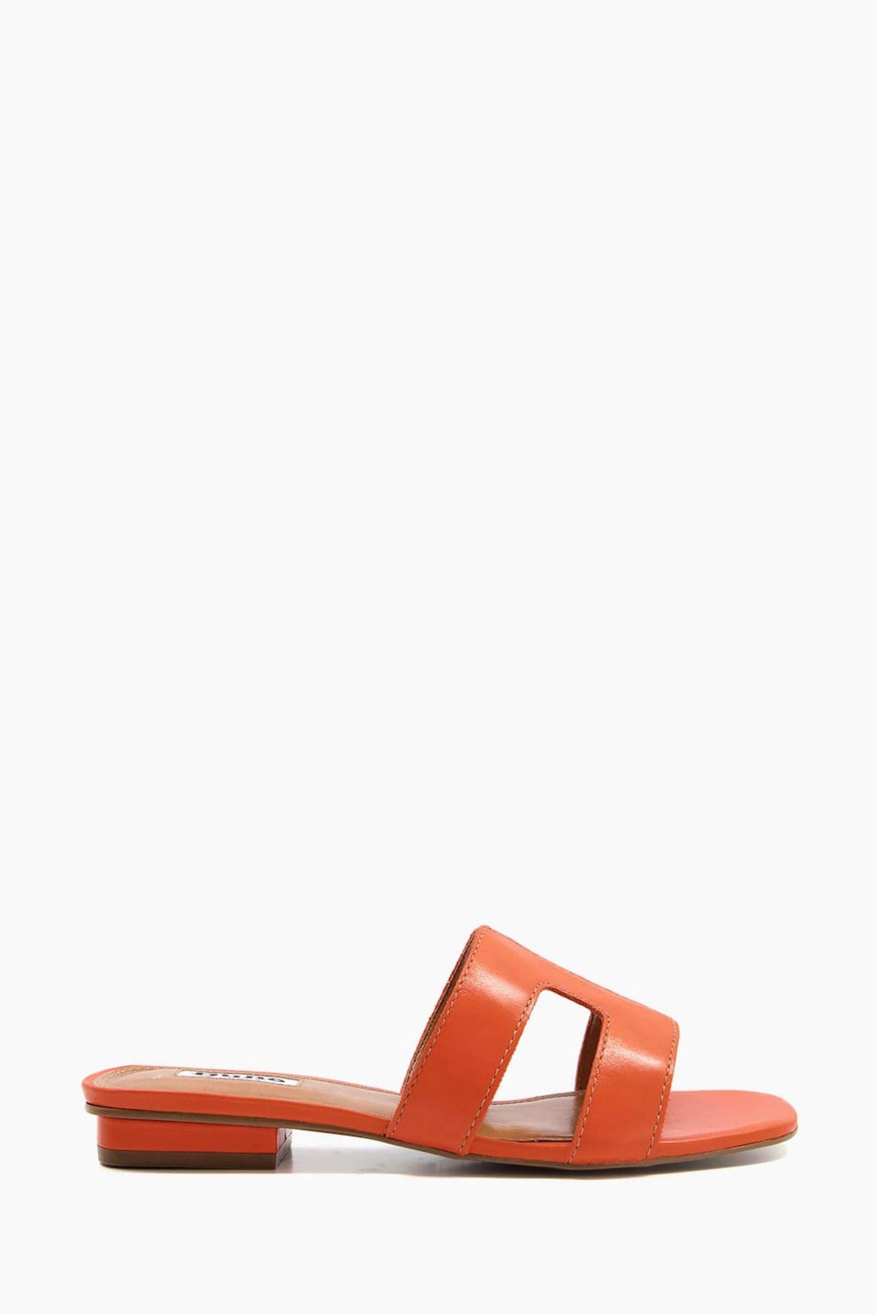 Элегантные сандалии-слипоны Loupe на широкую ногу Dune London, оранжевый
