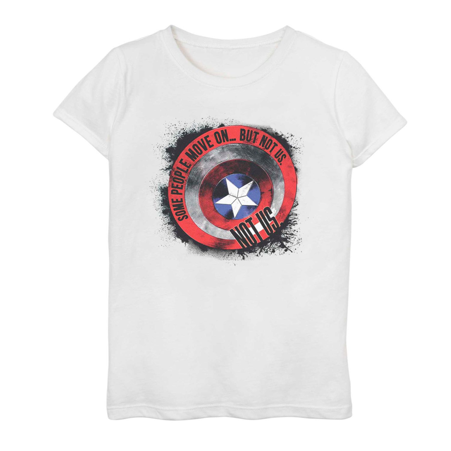 Футболка с надписью «Капитан Америка» для девочек 7–16 лет, «Мстители: Финал», «Капитан Америка» Licensed Character футболка marvel капитан америка с изображением бруклинского щита для девочек 7–16 лет licensed character
