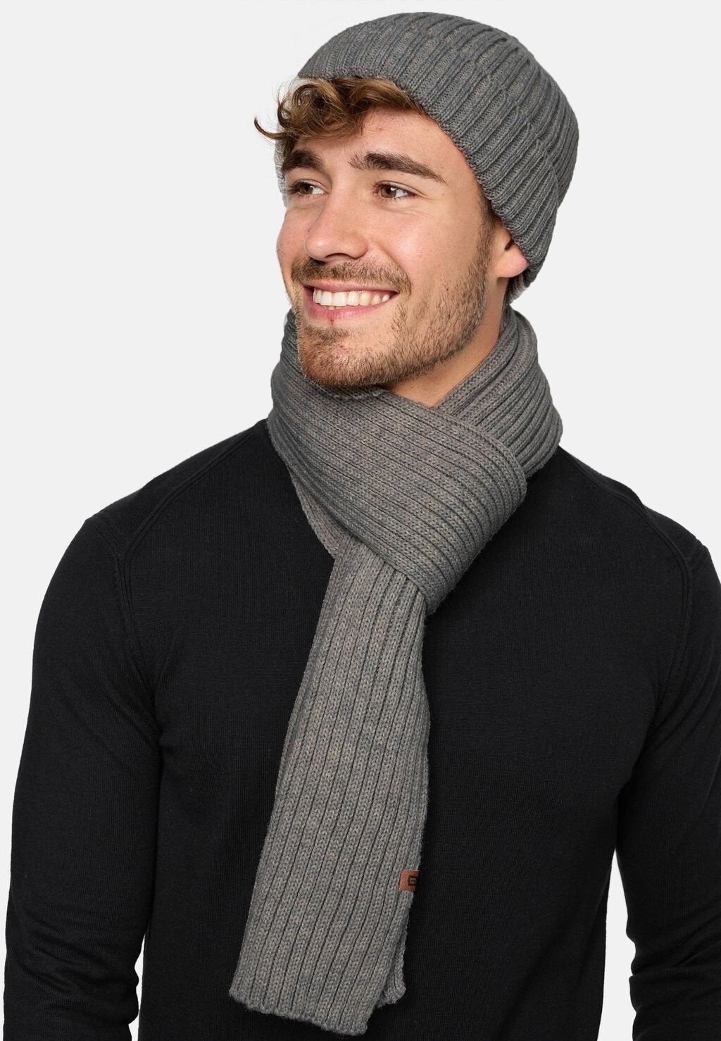 

Шарф SET GEYSER INDICODE JEANS, серый