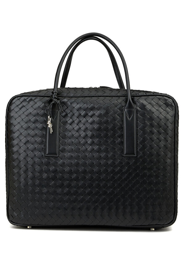 

Большой черный мужской кожаный портфель getaway Bottega Veneta