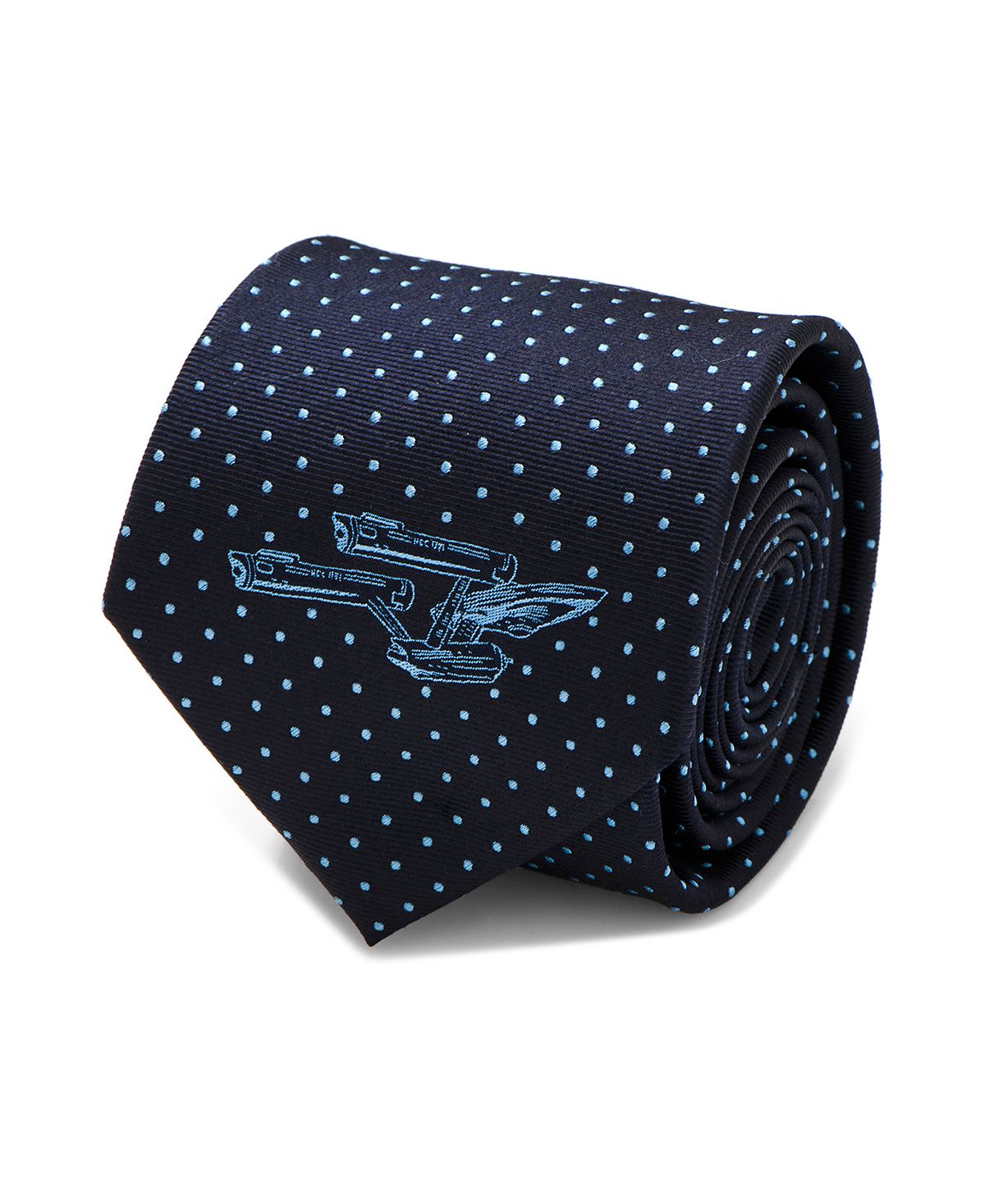 Мужской галстук Enterprise Dot Star Trek жидкая пластика артефакт лазурно синий