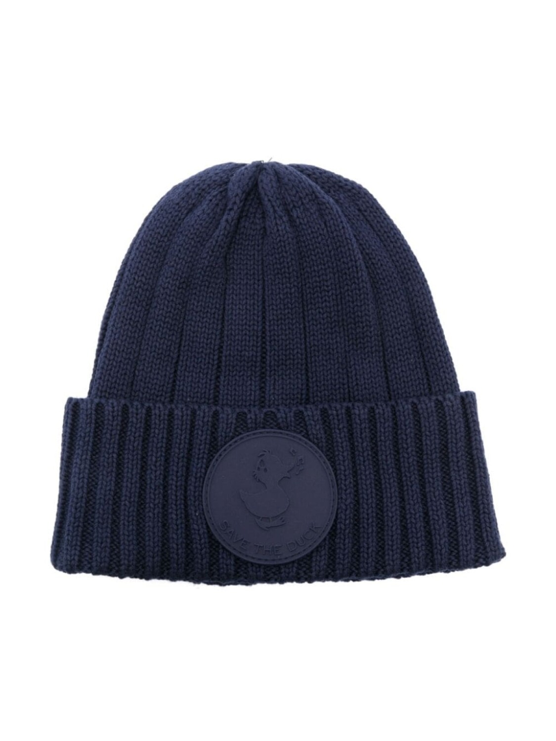 

Save The Duck Doyle ribbed cotton beanie, синий