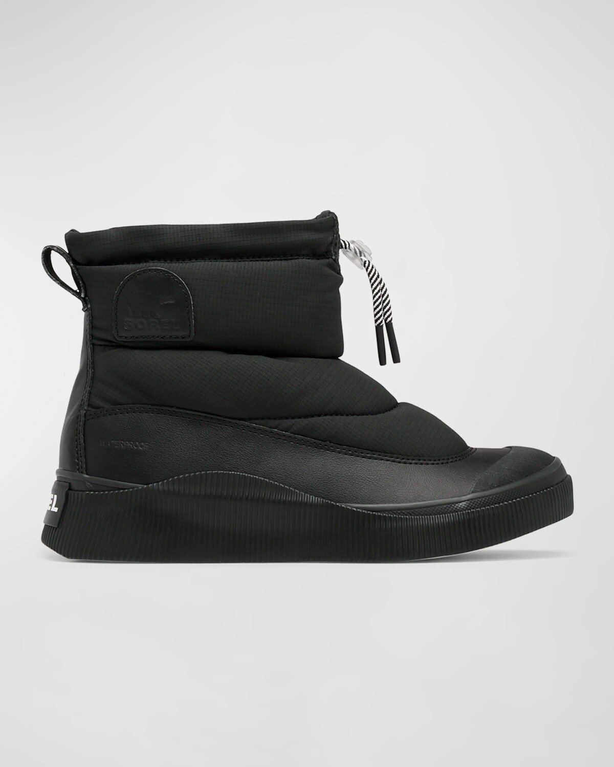 

Out N About Пышные зимние ботильоны Sorel, цвет Black, Chalk