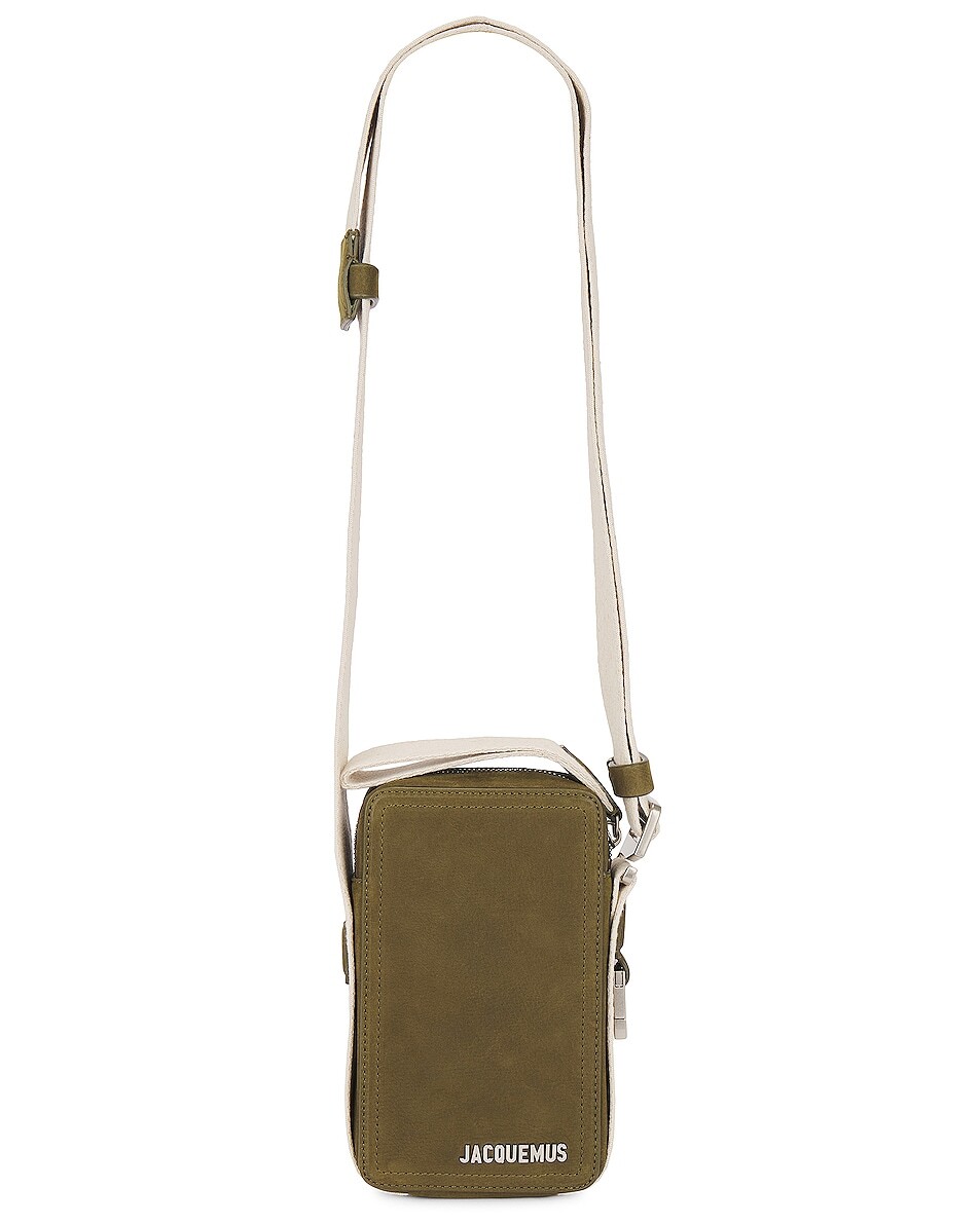 

Сумка кросс-боди Jacquemus Le Cuerda Vertical, цвет Dark Khaki