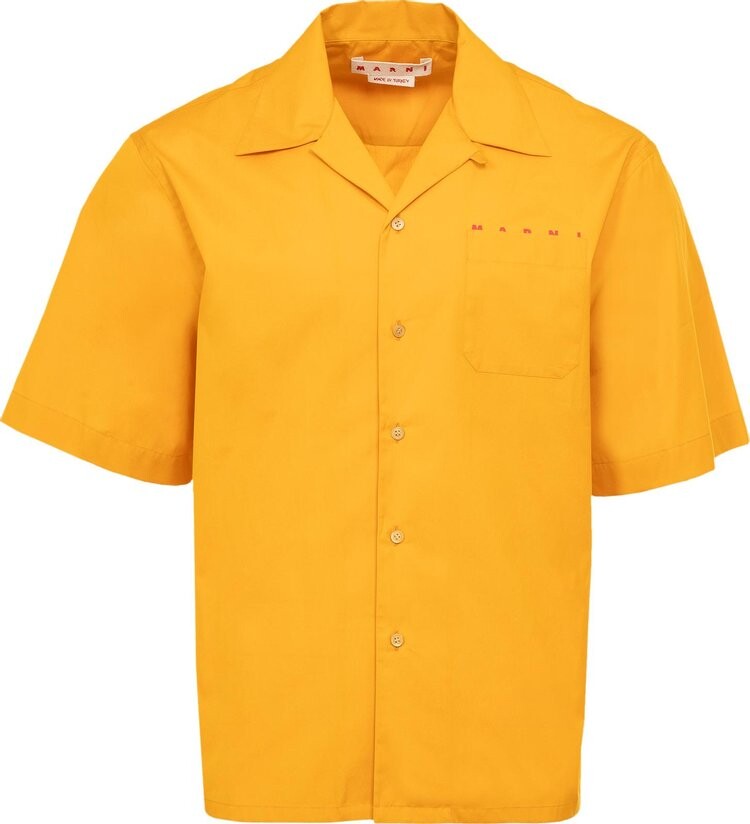 

Рубашка Marni Boxy Fit Logo Bowling 'Light Orange', оранжевый