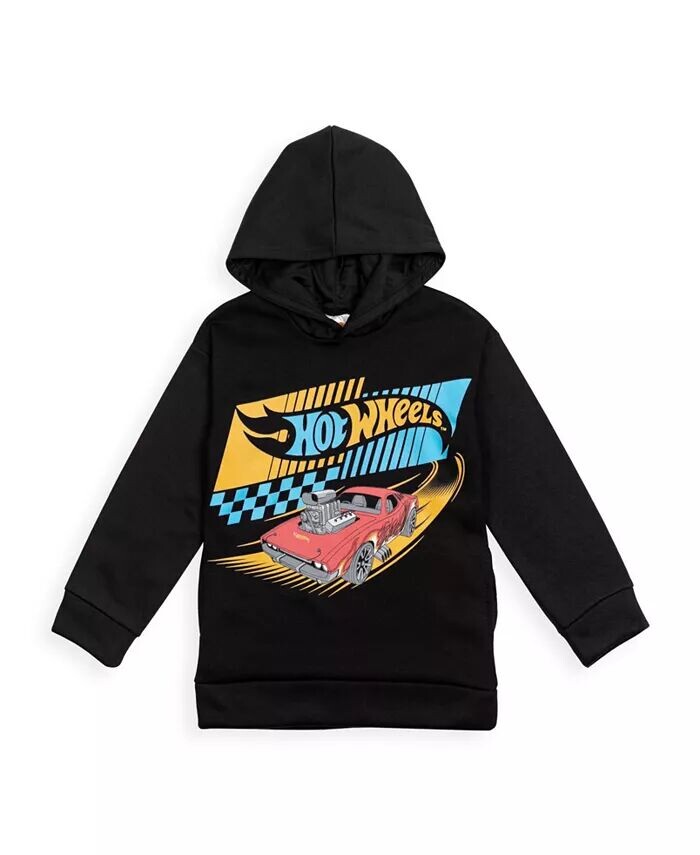 

Флисовый пуловер с капюшоном для мальчиков до 2 лет – 18–20 лет Hot Wheels, черный