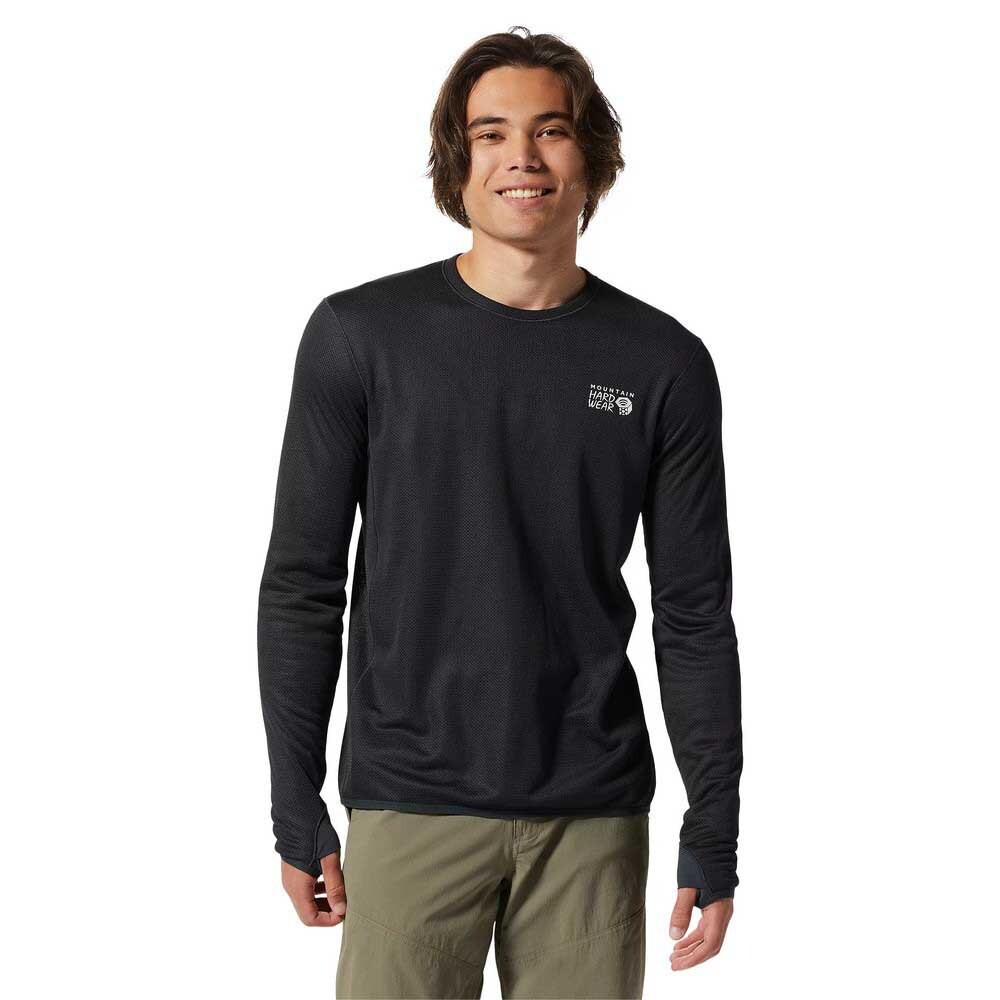 

Футболка с длинным рукавом Mountain Hardwear Airmesh Crew Neck, черный