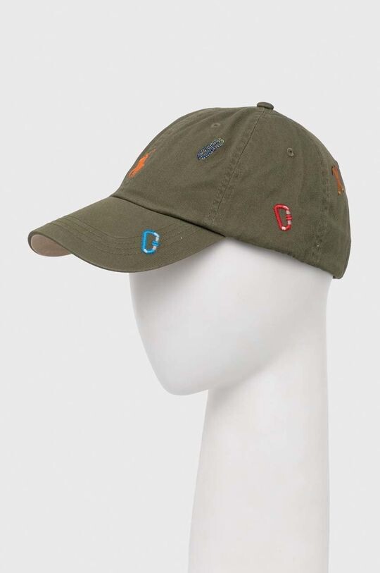 

Хлопковая бейсболка Polo Ralph Lauren, зеленый