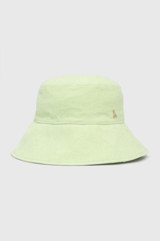 Хлопковая шляпа Patrizia Pepe, зеленый шляпа patrizia pepe размер uni белый