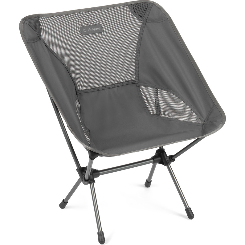 Один стул Helinox, серый кресло походное camping world commander с карманами