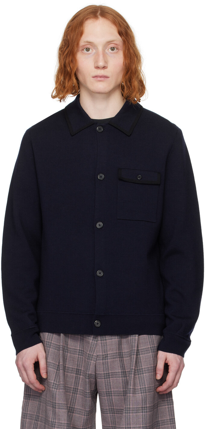 

Темно-синяя куртка-тяжеловес Paul Smith