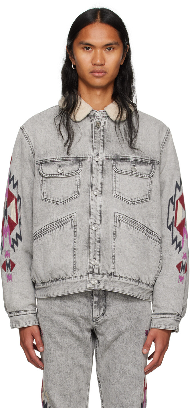 

Серая джинсовая куртка Jenson Isabel Marant, Серый
