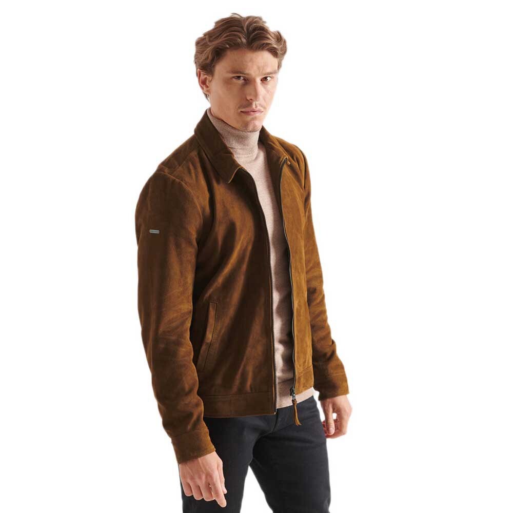 

Куртка Superdry Studios Coach Suede, коричневый
