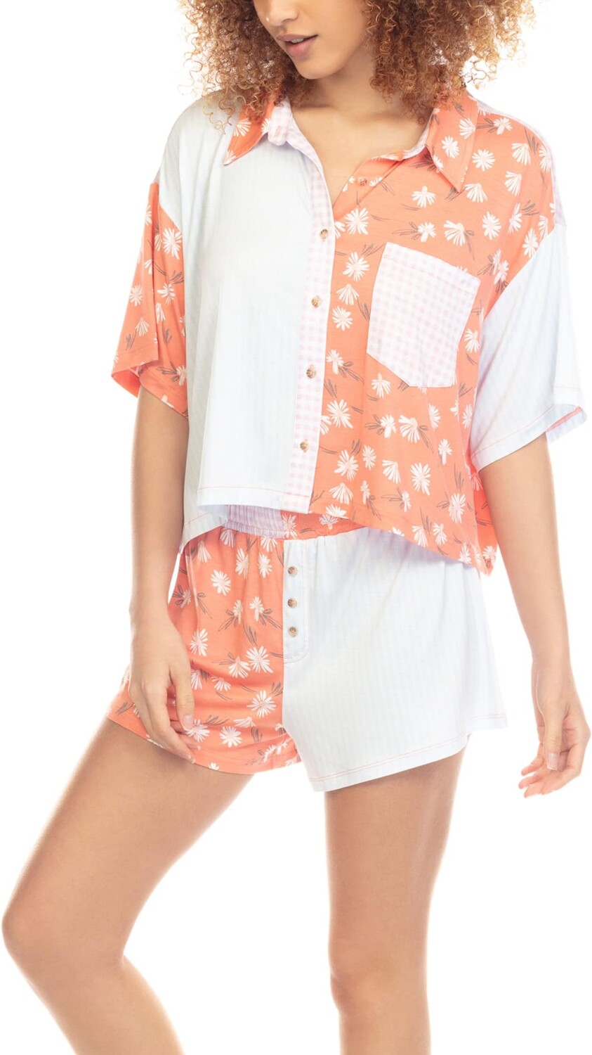

Комплект для сна из свободного джерси Honeydew Intimates, цвет Leo Picnic