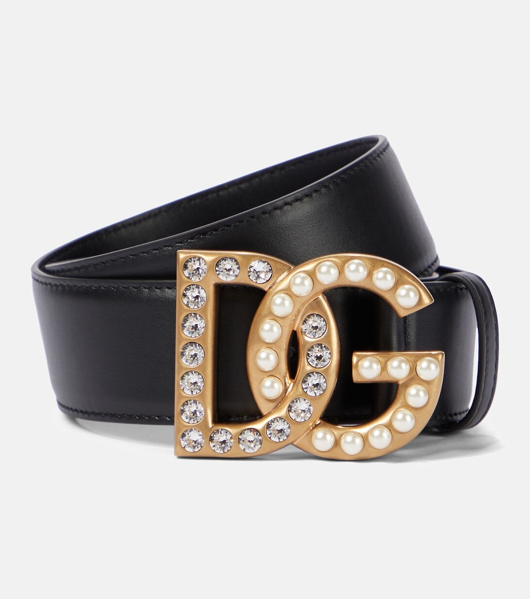

Ремень с логотипом DG Dolce&Gabbana, черный