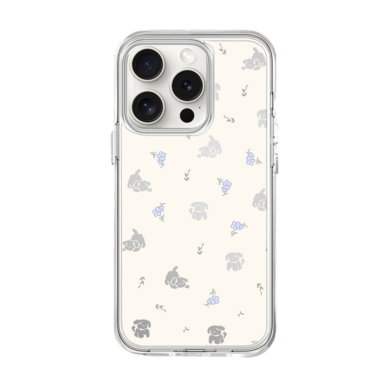 

Полюбуйтесь чехлом для телефона с медвежонком Surprise Bear, Mirror - galvanized silver - floral dog 1