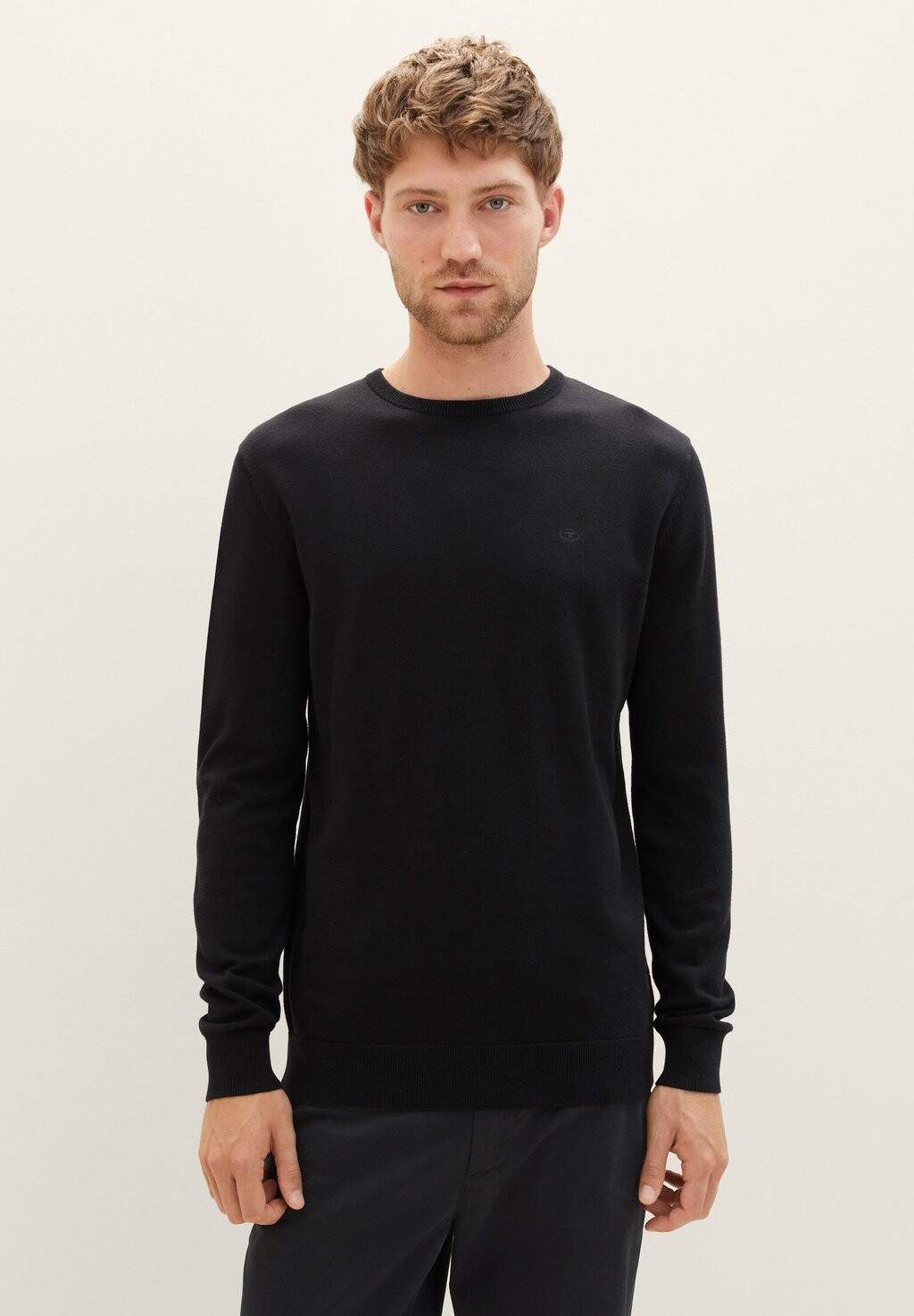 

Свитер BASIC CREW NECK TOM TAILOR, черный