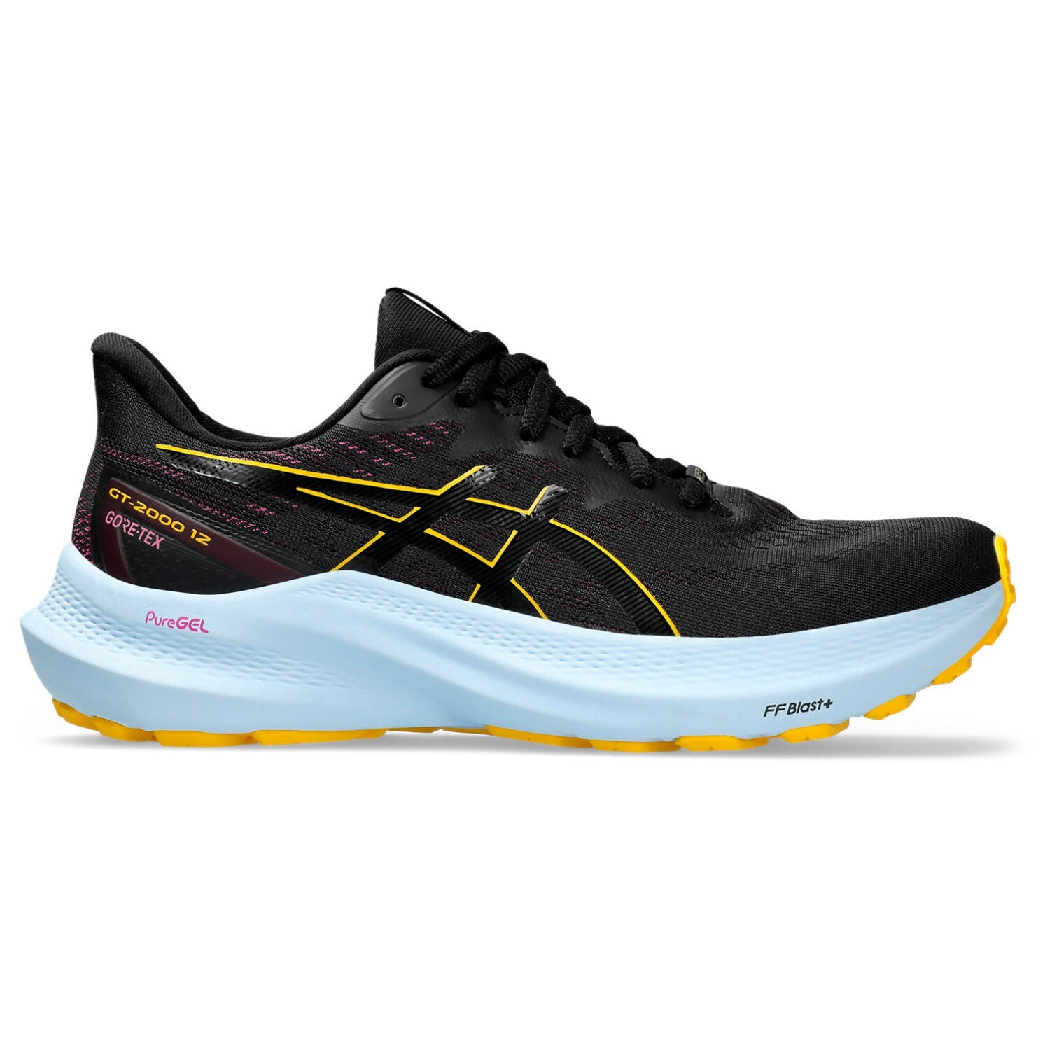 

Беговая обувь Asics Women's GT 2000 12 GTX, цвет Black/Saffron