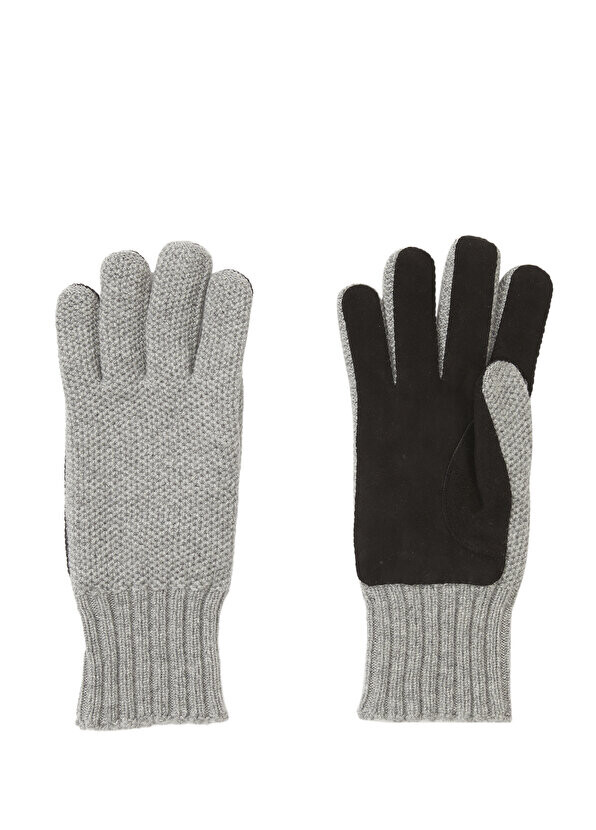 

Серые мужские кашемировые перчатки Mazzoleni Gloves