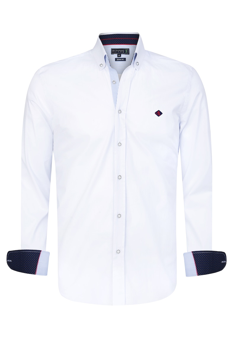 Тонкая рубашка 17711 с хлопком Sir Raymond Tailor, белый