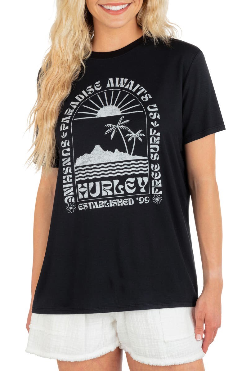 

Футболка Paradise с рисунком HURLEY, черный