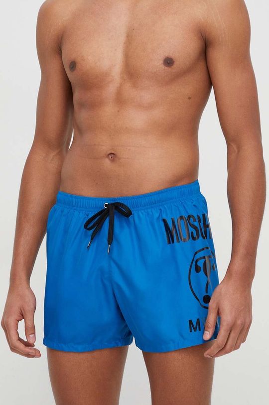 Плавки Moschino Underwear, синий черные шорты для плавания с большим тисненым логотипом moschino черный