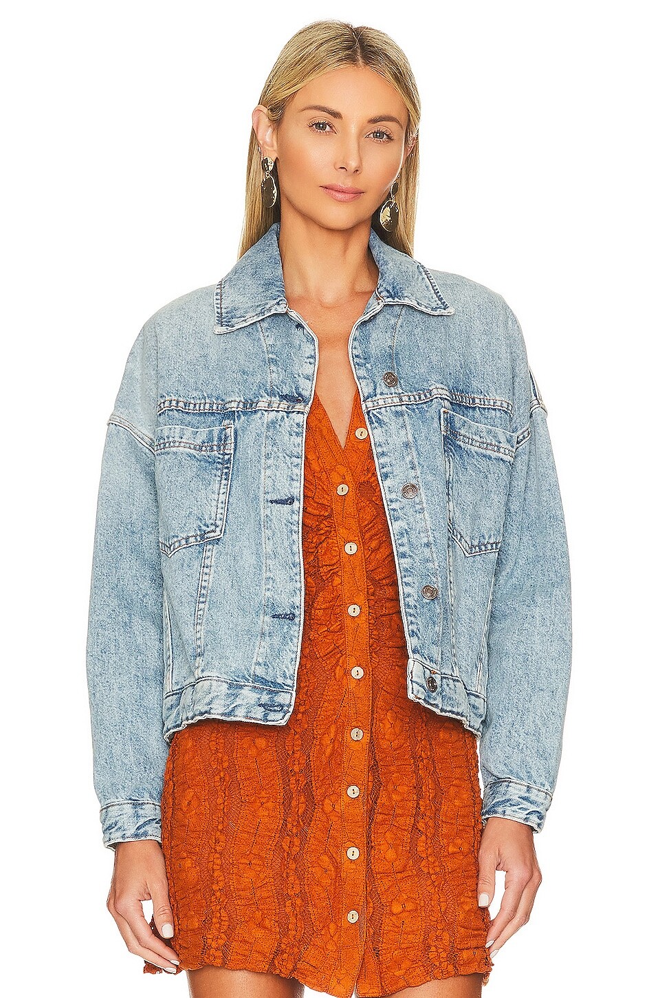 

Куртка Free People Opal Swing Denim, цвет Ocean Night