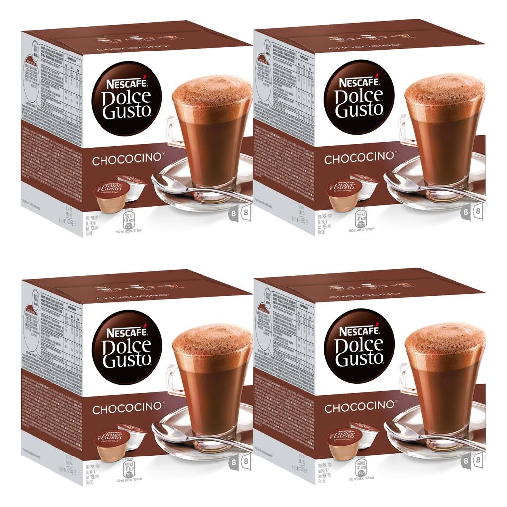 

Nescafé Dolce Gusto Chococino Набор из 4 какао, капсулы с какао, шоколад, 16 капсул (8 порций) Nestlé