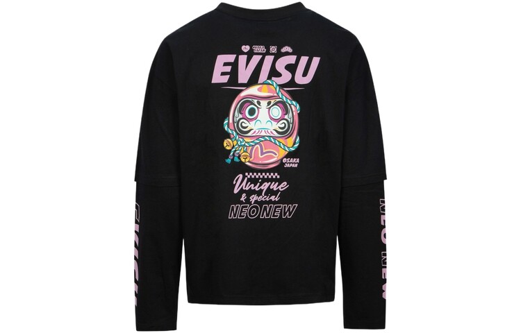 

Футболка женская черная Evisu