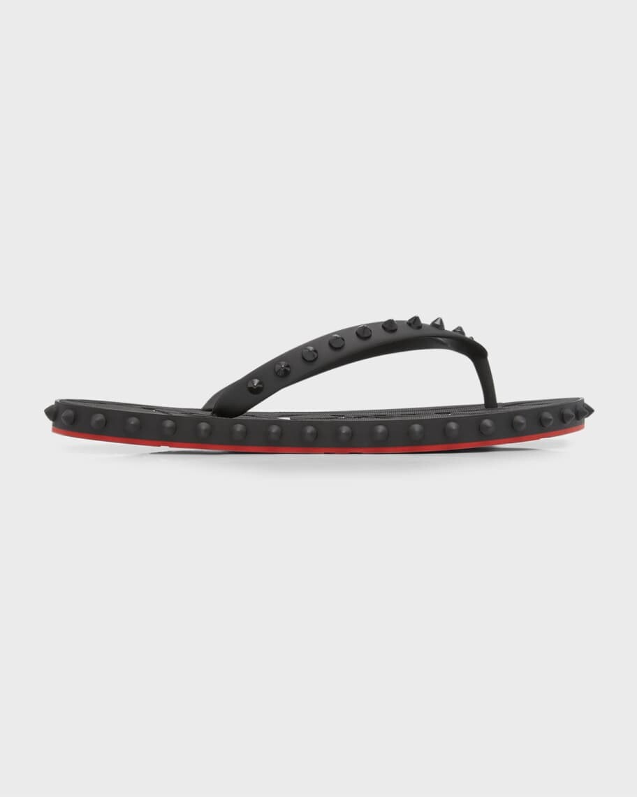 

Шлепанцы с красной подошвой Loubi Donna Spike Christian Louboutin