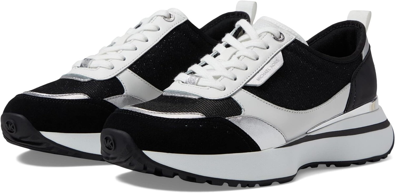 

Кроссовки Flynn Trainer MICHAEL Michael Kors, цвет Black/Optic White