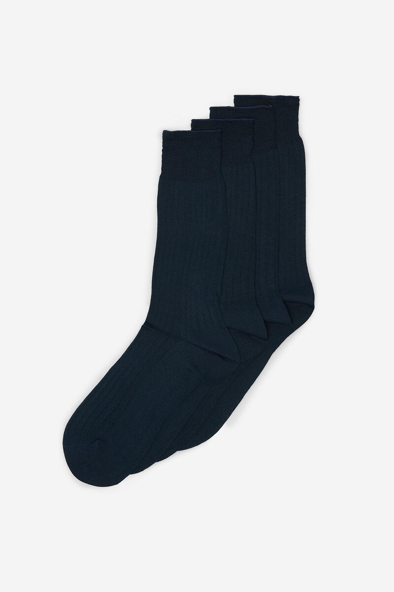 Упаковка из 2 носков. Cortefiel, темно-синий комплект носков из хлопка cortefiel темно синий