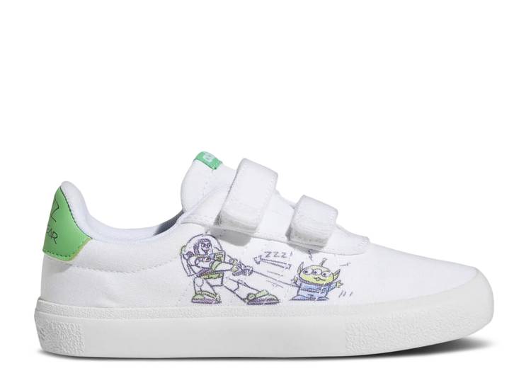 

Кроссовки Adidas TOY STORY X VULC RAID3R J 'BUZZ LIGHTYEAR', белый