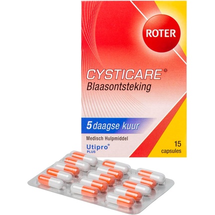 Медицинское устройство Roter Cysticare, 5-дневный курс лечения инфекции мочевого пузыря, 15 таблеток