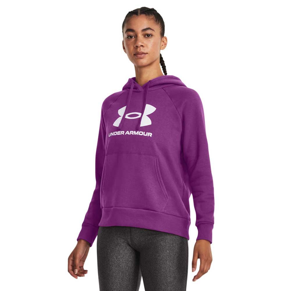 

Худи Under Armour Rival Fleece Big Logo, фиолетовый