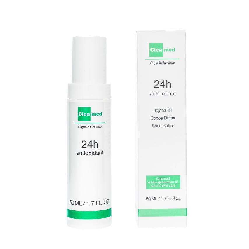 Увлажняющий крем для ухода за лицом 24h antioxidante crema facial Cicamed, 50 мл