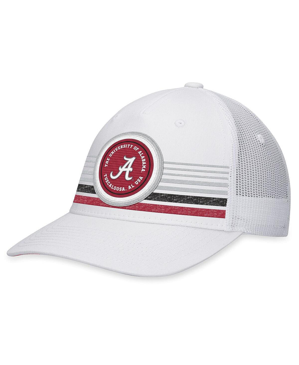 

Мужская белая кепка Alabama Crimson Tide Top Trace Trucker Snapback Top of the World
