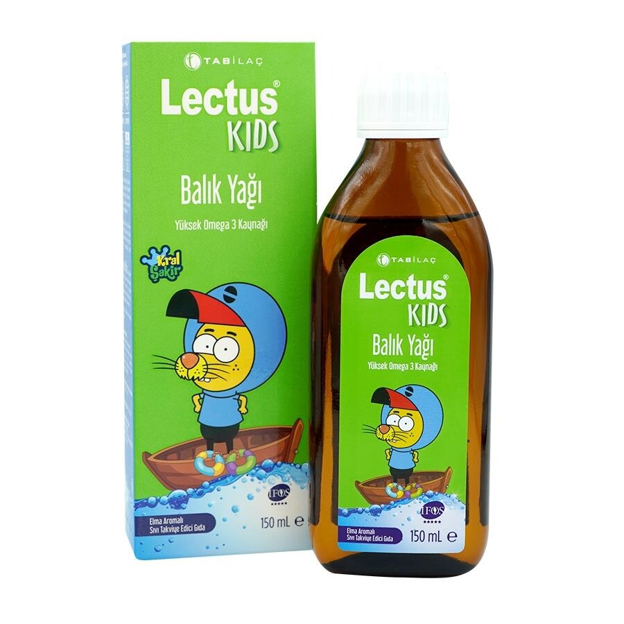 

Lectus Kids Рыбий жир со вкусом яблока 150 мл TAB İLAÇ
