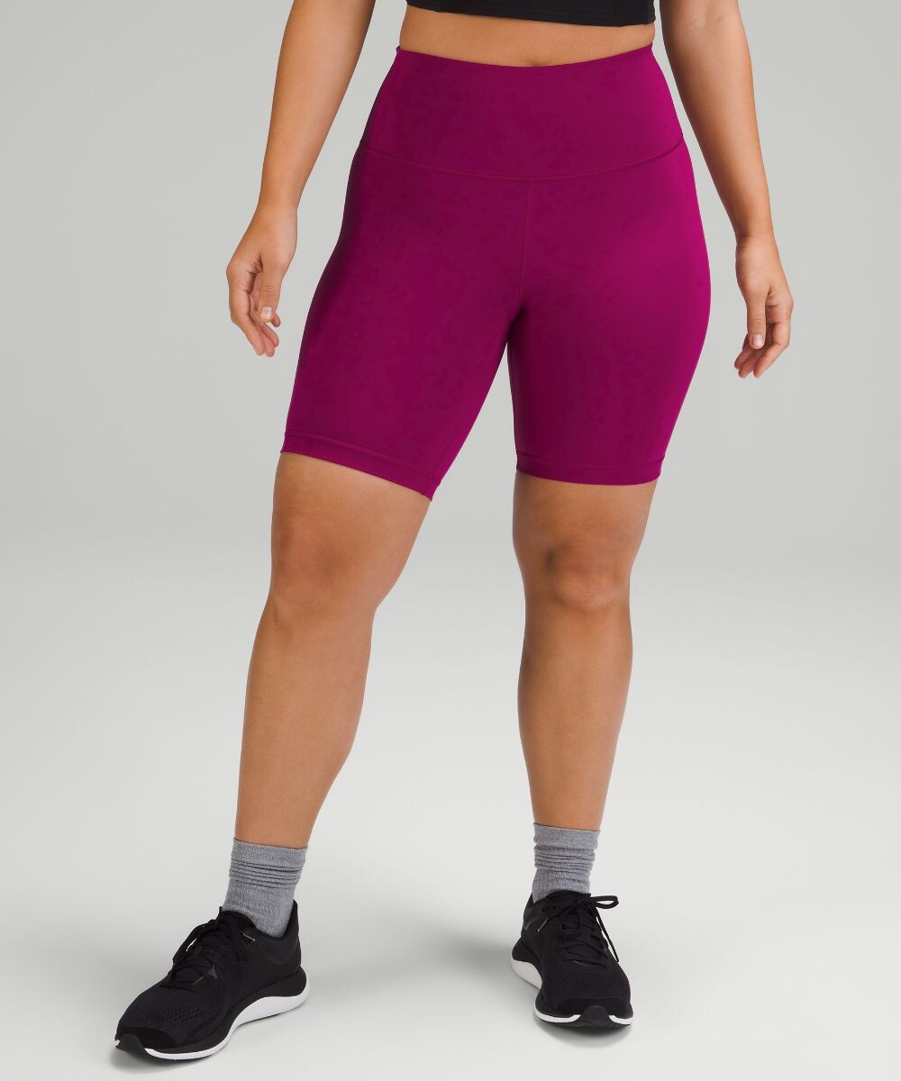 

Шорты с высокой посадкой Wunder Train Contour Fit Lululemon, фиолетовый