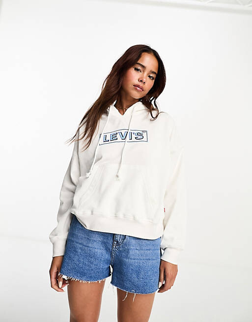 

Кремовая худи Levi's Authentic с логотипом boxtab, Бежевый