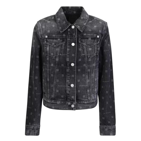 

Джинсы iconic 4g motif all-over denim jacket Givenchy, черный