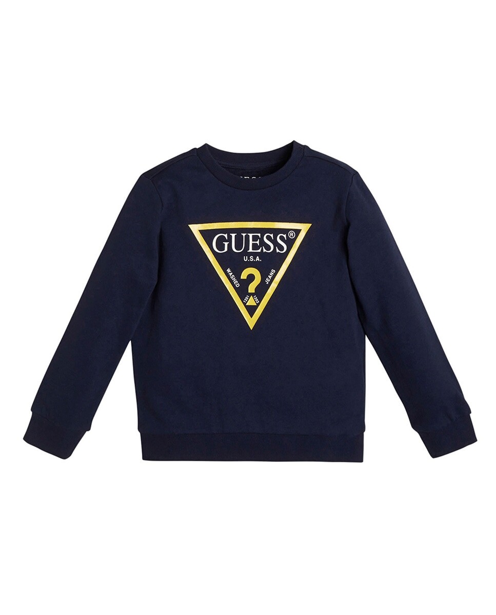 

Угадай, толстовка для мальчика Guess, темно-синий