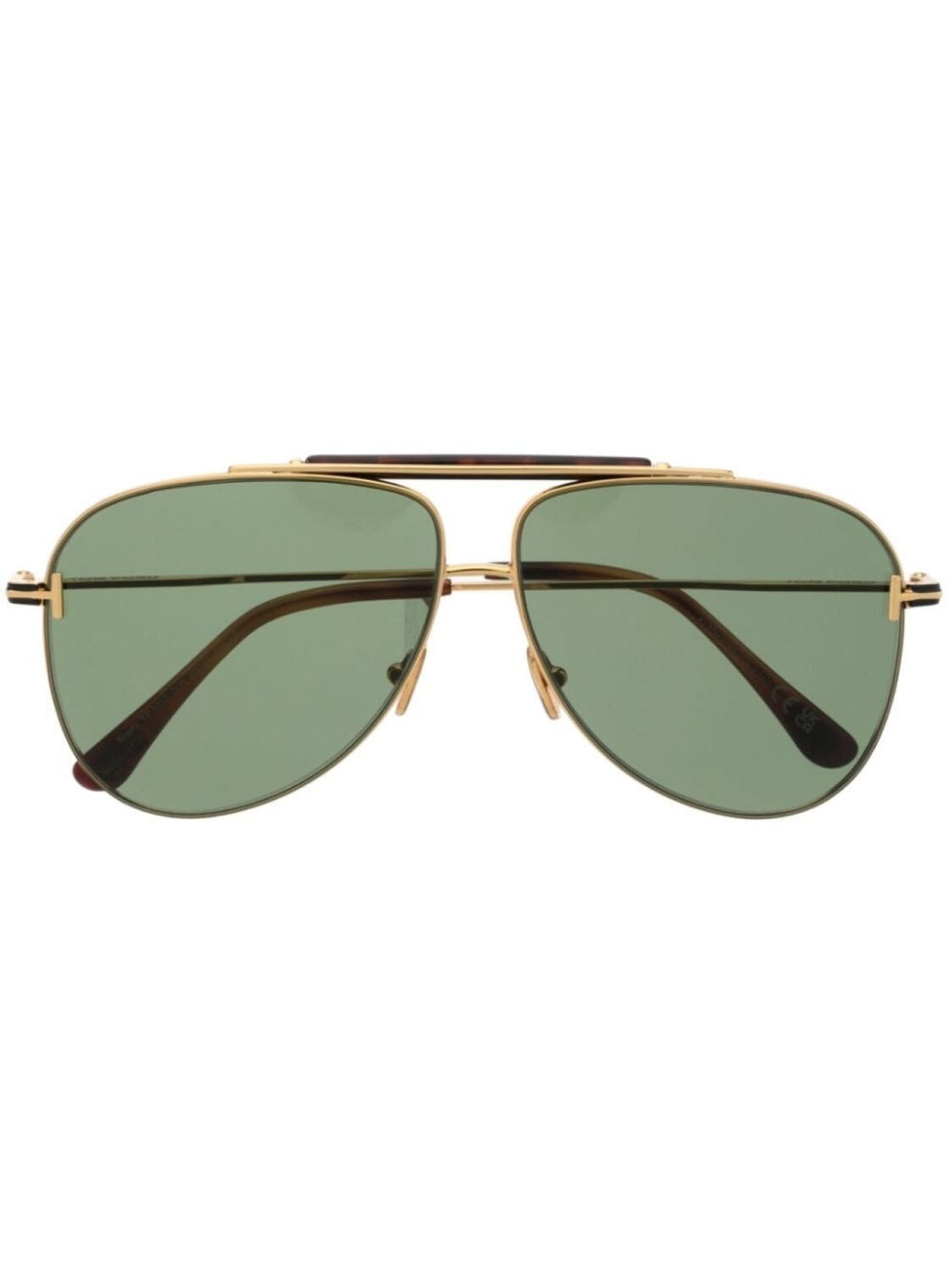 

TOM FORD Eyewear солнцезащитные очки-пилоты, золотой