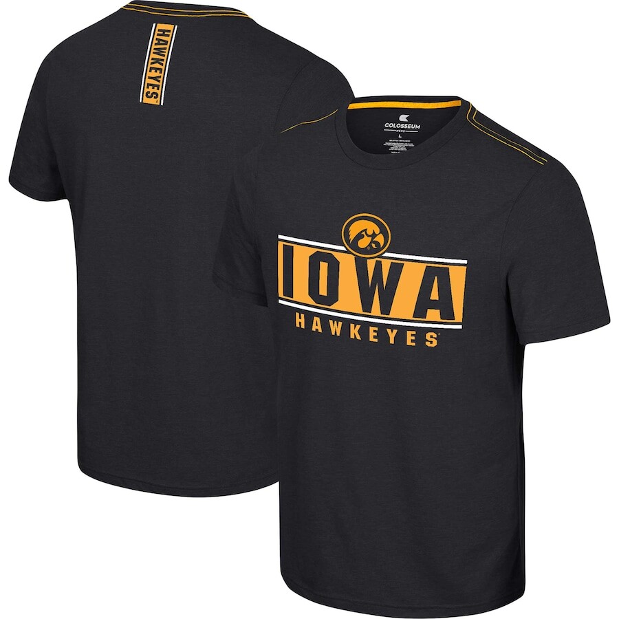 

Футболка с коротким рукавом Colosseum Iowa Hawkeyes, черный