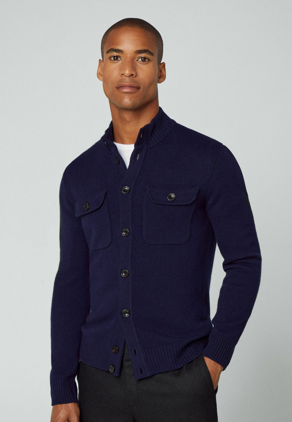 

Кардиган Chest Pocket Fb Hackett London, цвет navy