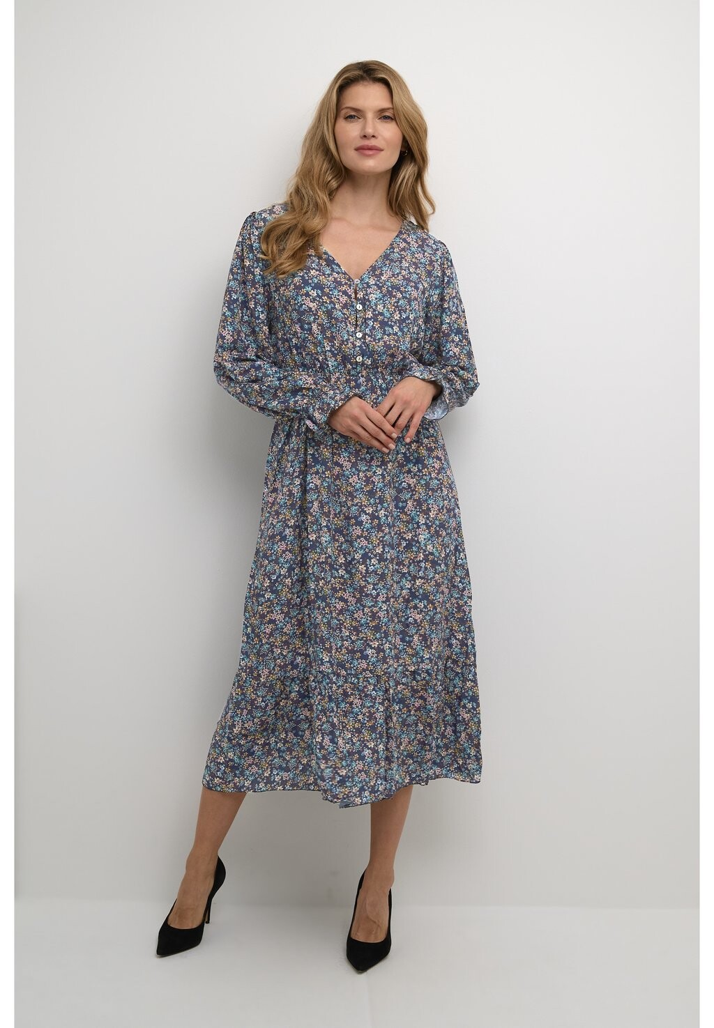 

Летнее платье Crijanni Cream, цвет navy flower print