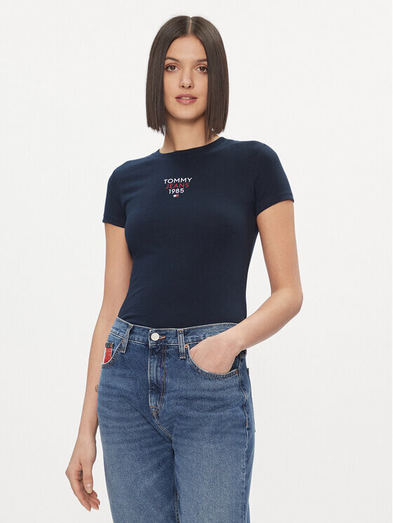 

Футболка узкого кроя Tommy Jeans, синий