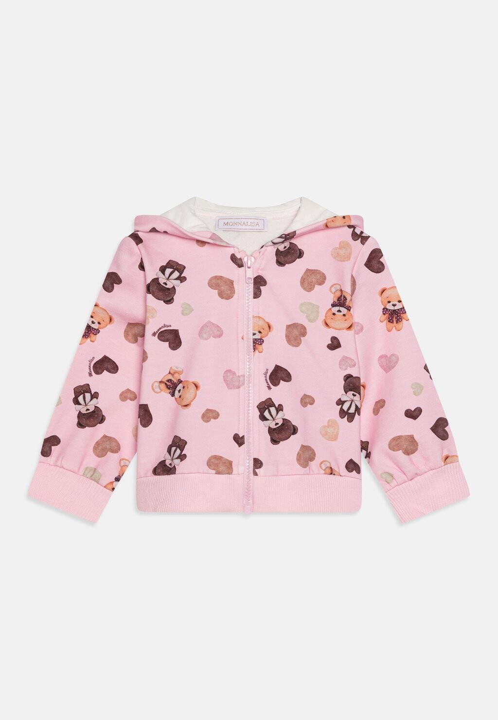 

Толстовка на молнии Hearts And Bears All Monnalisa, цвет rosa