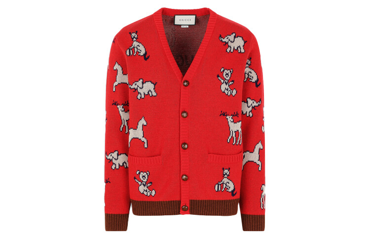 

Свитер мужской красный Gucci, красный
